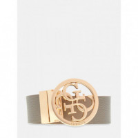 Noelle Adj & Rev Pan Dark Taupe Logo  GUESS