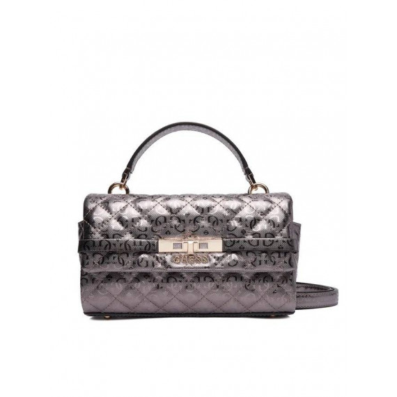 Idra Small Satchel Pewter  GUESS