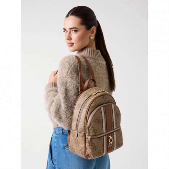 Backpack Latte Logo  GUESS