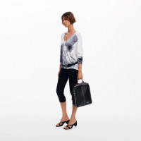 Mochila Pespuntes Efecto Piel Grande  DESIGUAL