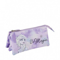 Estuche Portatodo 3 Compartimentos Frozen Ii Elsa  DISNEY