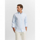 Camisa Sport Oxford Celeste  SILBON