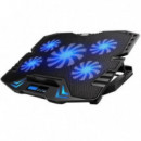 EWENT EW1259 Docking Soporte Portátil hasta 17" con 5 Ventiladores