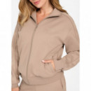 Sudadera con Cremallera Completa y Logotipo de GUESS