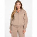 Sudadera con Cremallera Completa y Logotipo de GUESS