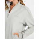 Sudadera con Cremallera Completa y Logotipo de GUESS