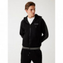 Sudadera con Cremallera Completa y Capucha de GUESS