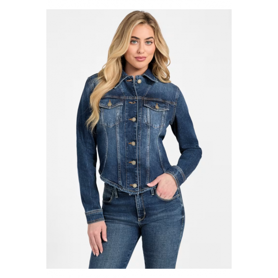 Chaquetas Vaqueras Chaqueta GUESS Annalise Shacket Denim