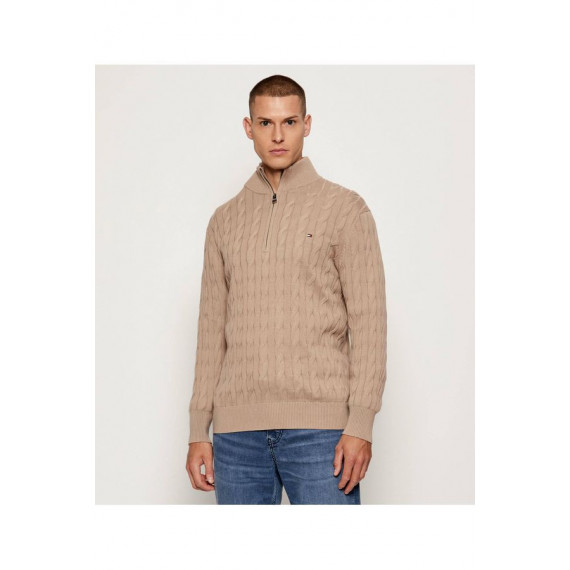 Sueter Jersey TOMMY HILFIGER Classic Cotton Cable Zip Mock