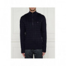 Sueter Jersey TOMMY HILFIGER Classic Cotton Cable Zip Mock