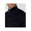 Sueter Jersey TOMMY HILFIGER Classic Cotton Cable Zip Mock