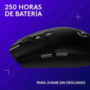 Ratón Gaming Inalámbrico LOGITECH G305 Lightspeed 12.000 Dpi Negro