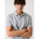Ss G Jacquard Polo 4G Allover Melange  GUESS
