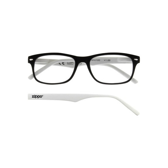 ZIPPO Gafas de Lectura Negra/blanca +1.00 31Z-B3-WHL100