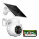 Camara Wifi Exterior Motorizada con Panel Solar CR10 Blanco XO