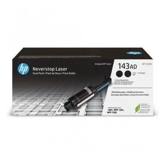 Kit de Recarga Toner HP 143AD Pack 2