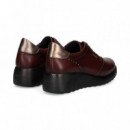 Blucher Elasticos Piel Burdeos  FLUCHOS