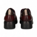 Blucher Elasticos Piel Burdeos  FLUCHOS