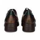 Cordon+cremallera Charol+nobuck Marron  FLUCHOS