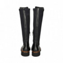 BOTA ALTA PIEL NEGRO