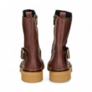 BOTIN HEBILLA PIEL MOKA