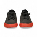 Goma Naranja Deportivo Nobuck Gris  CAMPER