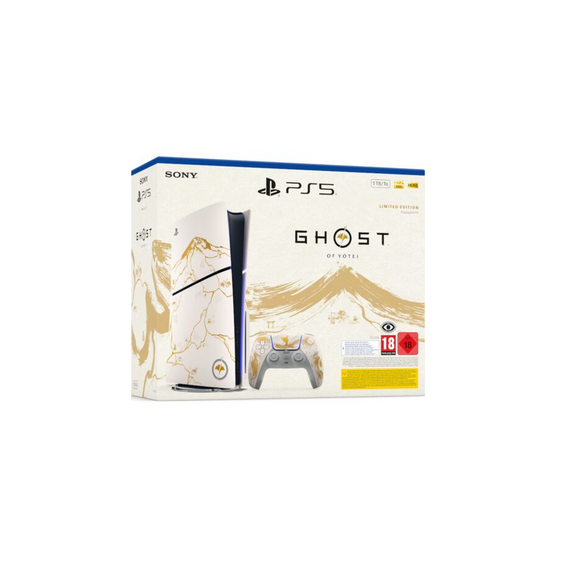 PS5 Consola Slim Edition + Dualsense (1TB) Ghost Of Yotei Gold Limited Edition  SONY PS5