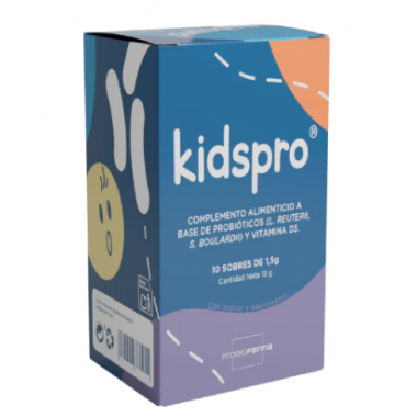 Kidspro 10 Sobres  PROBIOFARMA DISTRIBUCION CORPORATION S.L.