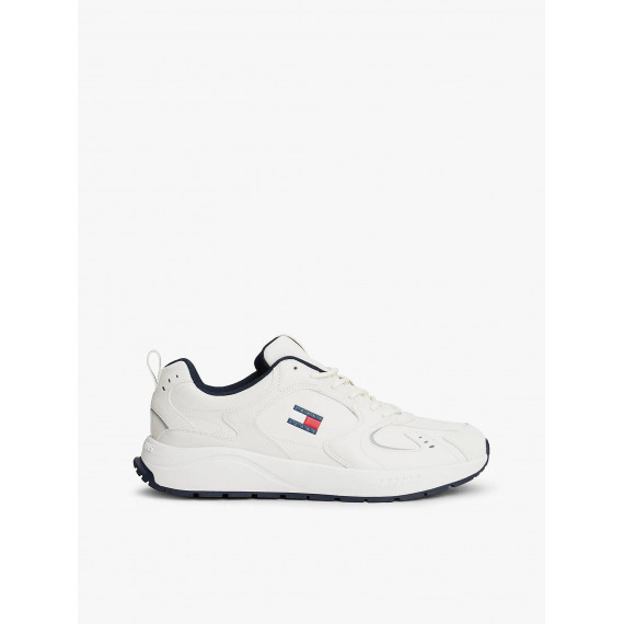 Tjm Runner Leather Ecru  TOMMY HILFIGER