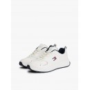 Tjm Runner Leather Ecru  TOMMY HILFIGER