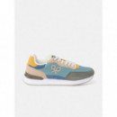 Zapatilla Running Multicolor Verde  SILBON