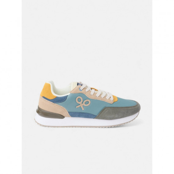 Zapatilla Running Multicolor Verde  SILBON