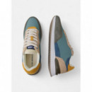 Zapatilla Running Multicolor Verde  SILBON