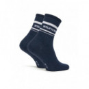 Th Women Sock 2P Hilfiger Navy  TOMMY HILFIGER