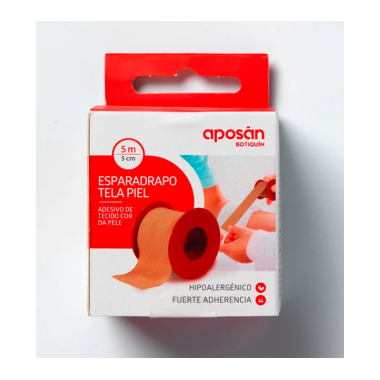 Esparadrapo APOSAN Tela 1 Unidad 5 M X 5 Cm Colo