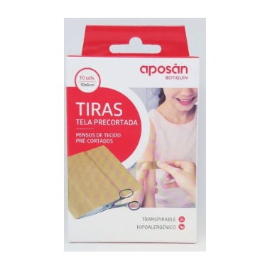 APOSAN Aposito Adhesivo Tela Precortada 10 Unida