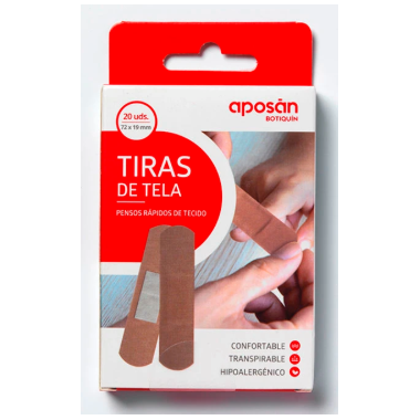 APOSAN Tira de Tela 20 Unidades 19 Cm X 72 Mm