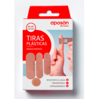 APOSAN Aposito Adhesivo Plastico 4 Tamaños 30 un