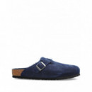 BIRKENSTOCK - Boston Shearling Leve - New Navy - 1030657/NEW Navy