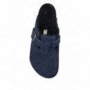BIRKENSTOCK - Boston Shearling Leve - New Navy - 1030657/NEW Navy