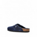 BIRKENSTOCK - Boston Shearling Leve - New Navy - 1030657/NEW Navy