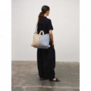 OLEND Bolsos Bolso Mochila ölend Ona Cotton Soft Bag Blue + Brown Stripe