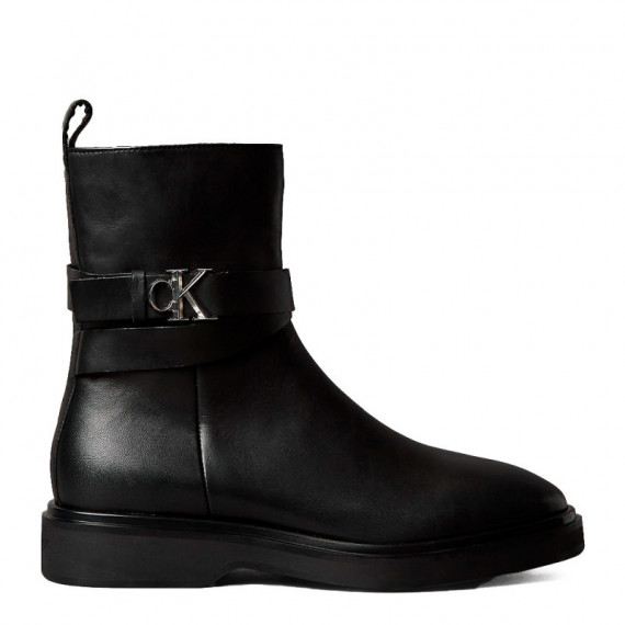 Botines de Piel con Logo Distintivo  CALVIN KLEIN