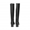 Bota Licra Piel+piel Negro  UNISA