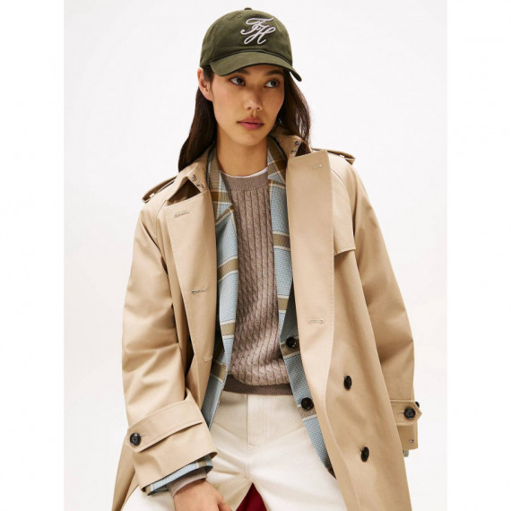 Th Embroidered Cap Huntsman Green  TOMMY HILFIGER