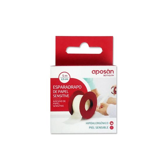 Esparadrapo Hipoalergico APOSAN Papel 1 Unidad 5