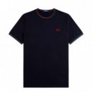 Camiseta Twin Tipped  FRED PERRY