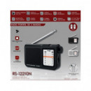 SAMI Radio Analogica Am/fm RS-12210 Negra Entrada Auricular, a Pilas