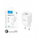 HOCO Adaptador Corriente 18W USB Blanco C145A Mini