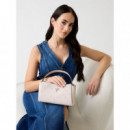 Mini Bolso de Mano Tisha con Logotipo 4G Peony de GUESS